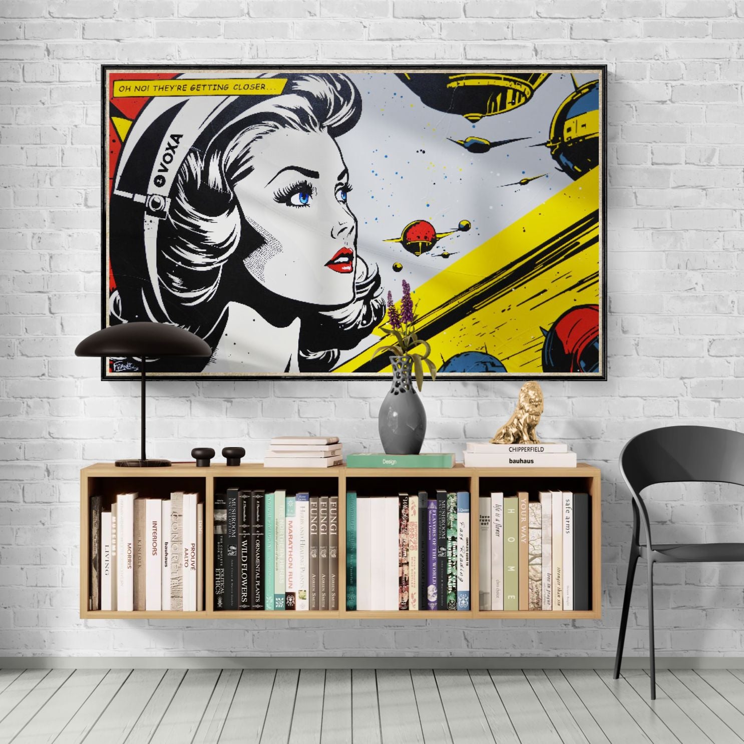 フランシュリッペ　キャンバス　アート Getting Closer 160cm x 100cm Space Classic Pop Art Painting