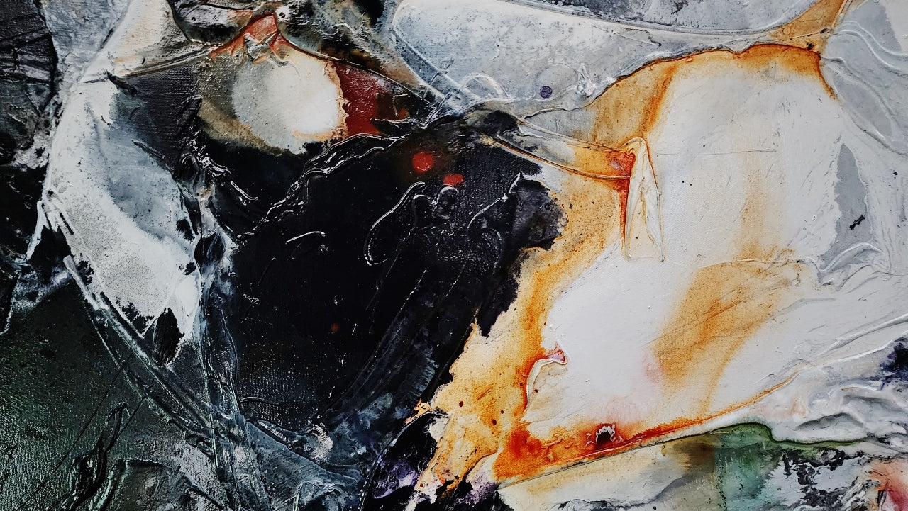 Rust Frenzy  160cm x 100cm Black Oxide Rust Textured Abstract Painting (SOLD)