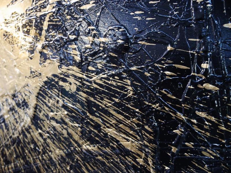 24 Carat Mint 120cm x 120cm Black and gold Abstract Painting (SOLD)-abstract-[Franko]-[Artist]-[Australia]-[Painting]-Franklin Art Studio