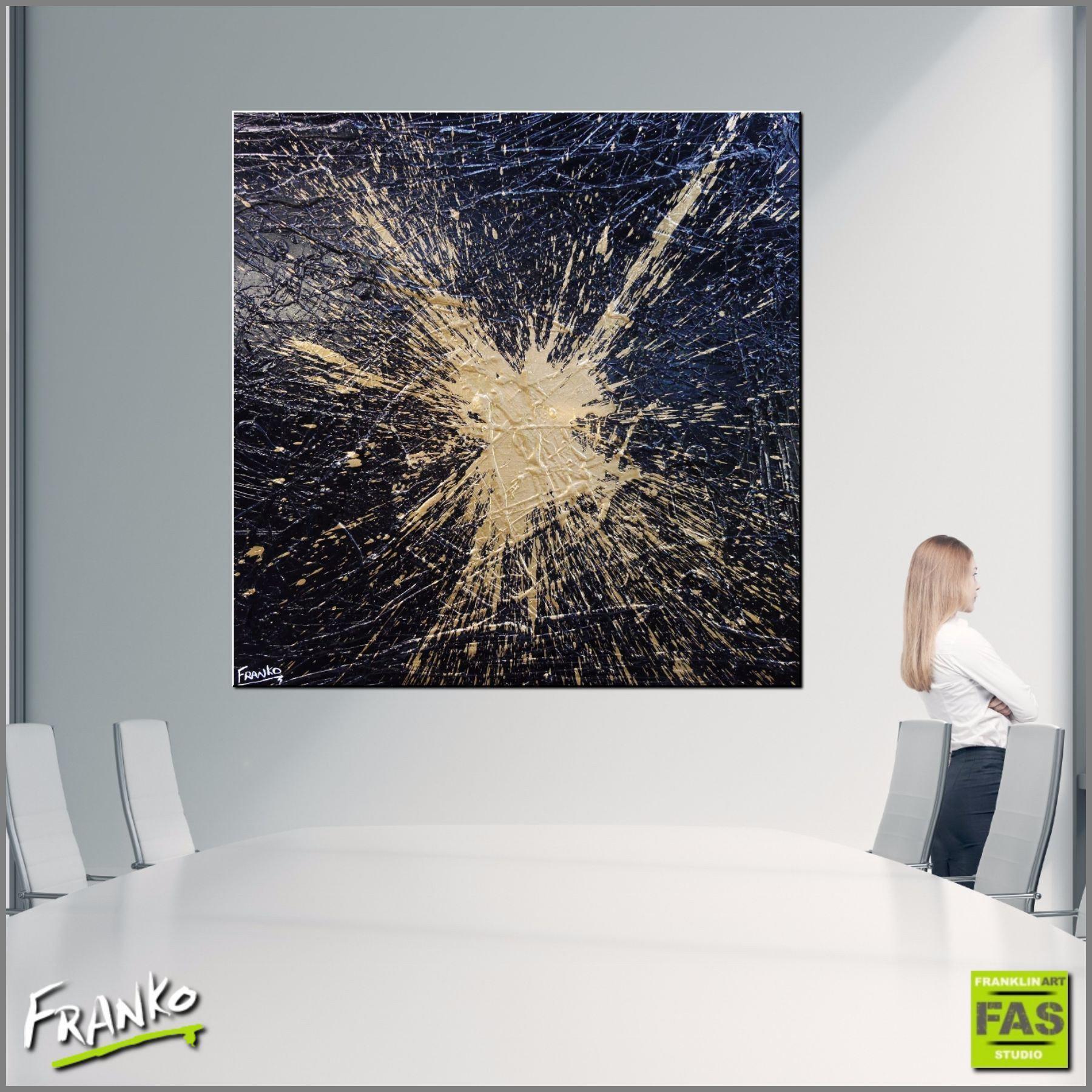 24 Carat Mint 120cm x 120cm Black and gold Abstract Painting (SOLD)-abstract-[Franko_Artist]-[Australian_artist]-[Gold_Coast]-[Brisbane]-[modern]-[contemporary]-[original]-[Large_artwork]-[The_Block]-[Dream_Homes]-[ideas]-[Grand_Designs]-[Art_Lover]-Franklin Art Studio