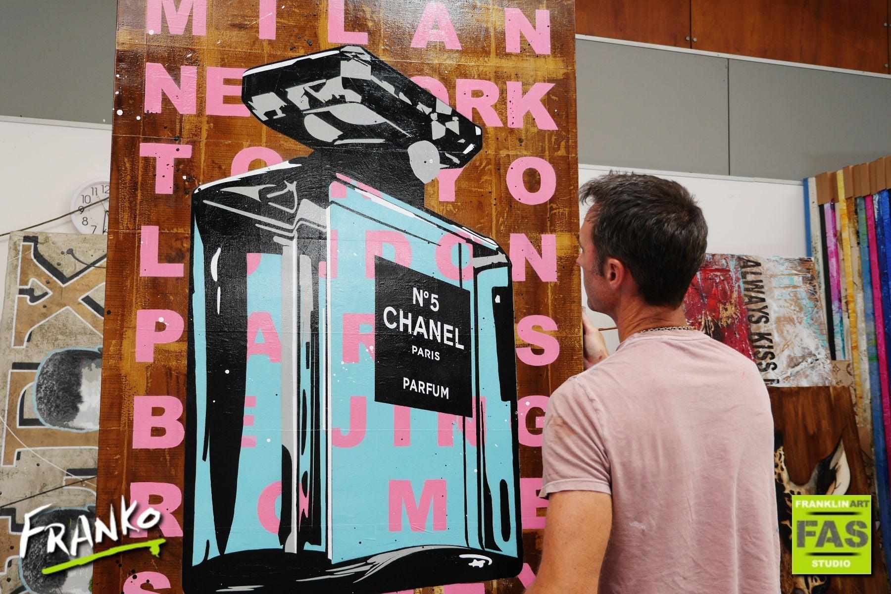50 Shades 140cm x 100cm Vintage Book Pop art Painting (SOLD)-Abstract-[Franko_Artist]-[The_Block]-[Dream_Homes]-[ideas]- [Grand_Designs]-Franklin Art Studio