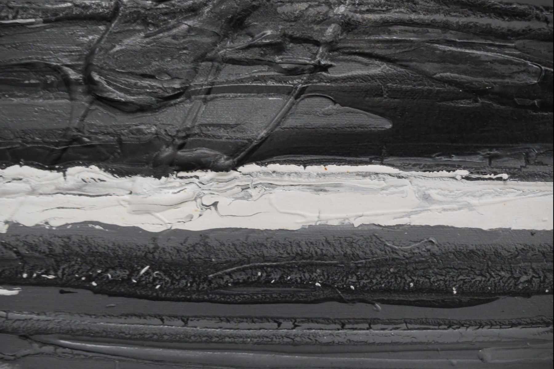 50 Shades of Grey 200cm x 80cm Grey White Textured Abstract Painting (SOLD)-Abstract-[Franko]-[Artist]-[Australia]-[Painting]-Franklin Art Studio