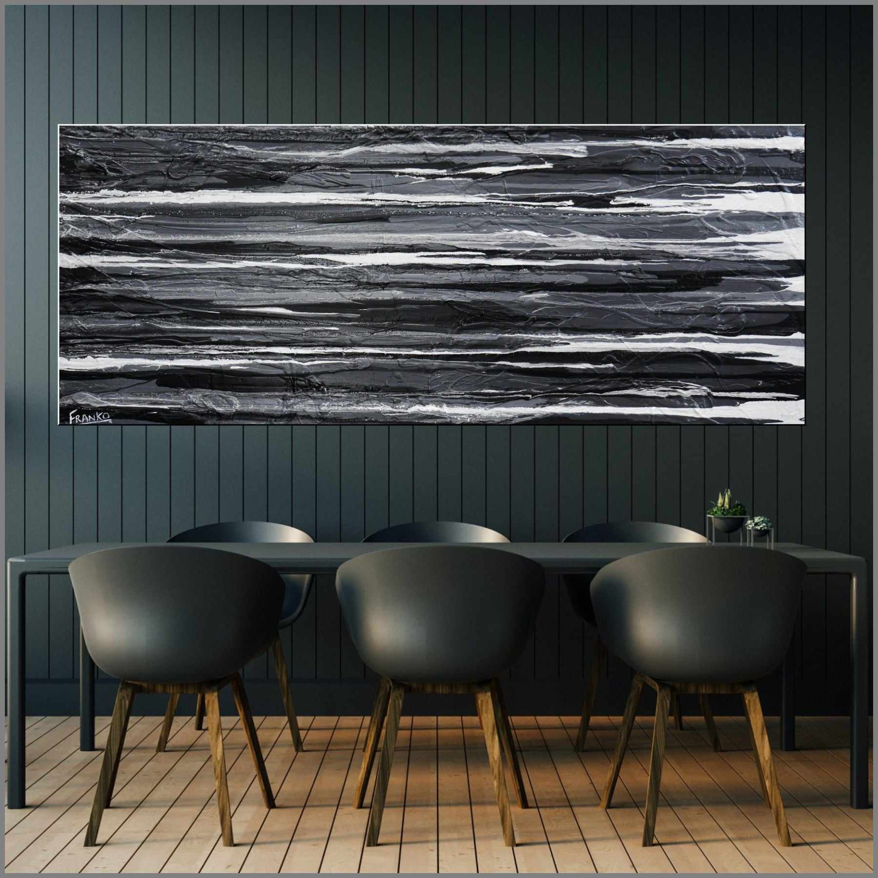50 Shades of Grey 200cm x 80cm Grey White Textured Abstract Painting (SOLD)-Abstract-[Franko_Artist]-[Australian_artist]-[Gold_Coast]-[Brisbane]-[modern]-[contemporary]-[original]-[Large_artwork]-[The_Block]-[Dream_Homes]-[ideas]-[Grand_Designs]-[Art_Lover]-Franklin Art Studio