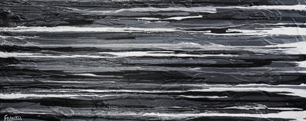 50 Shades of Grey 200cm x 80cm Grey White Textured Abstract Painting (SOLD)-Abstract-[Franko_Artist]-[Australian_artist]-[Gold_Coast]-[Brisbane]-[modern]-[contemporary]-[original]-[Large_artwork]-Franklin Art Studio
