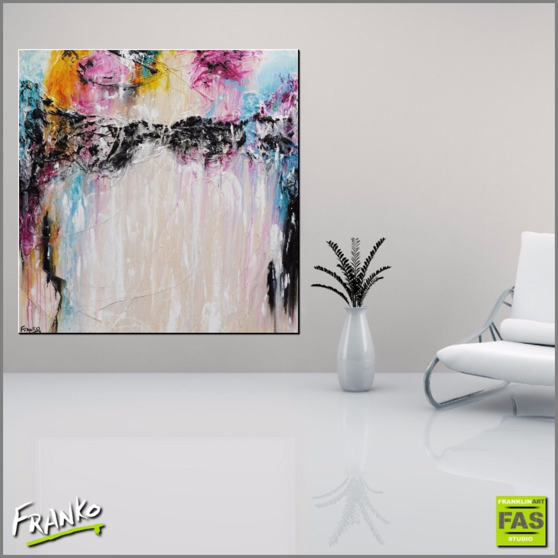 A Perfect Start 120cm x 120cm Pink Abstract Painting (SOLD)-abstract-[Franko_Artist]-[Australian_artist]-[Gold_Coast]-[Brisbane]-[modern]-[contemporary]-[original]-[Large_artwork]-[The_Block]-[Dream_Homes]-[ideas]-[Grand_Designs]-[Art_Lover]-Franklin Art Studio