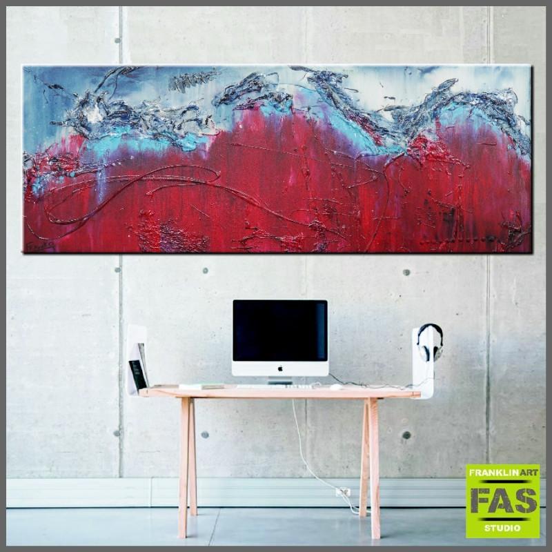 Against The World 160cm x 60cm Abstract Painting Red-abstract-[Franko_Artist]-[Australian_artist]-[Gold_Coast]-[Brisbane]-[modern]-[contemporary]-[original]-[Large_artwork]-[The_Block]-[Dream_Homes]-[ideas]-[Grand_Designs]-[Art_Lover]-Franklin Art Studio