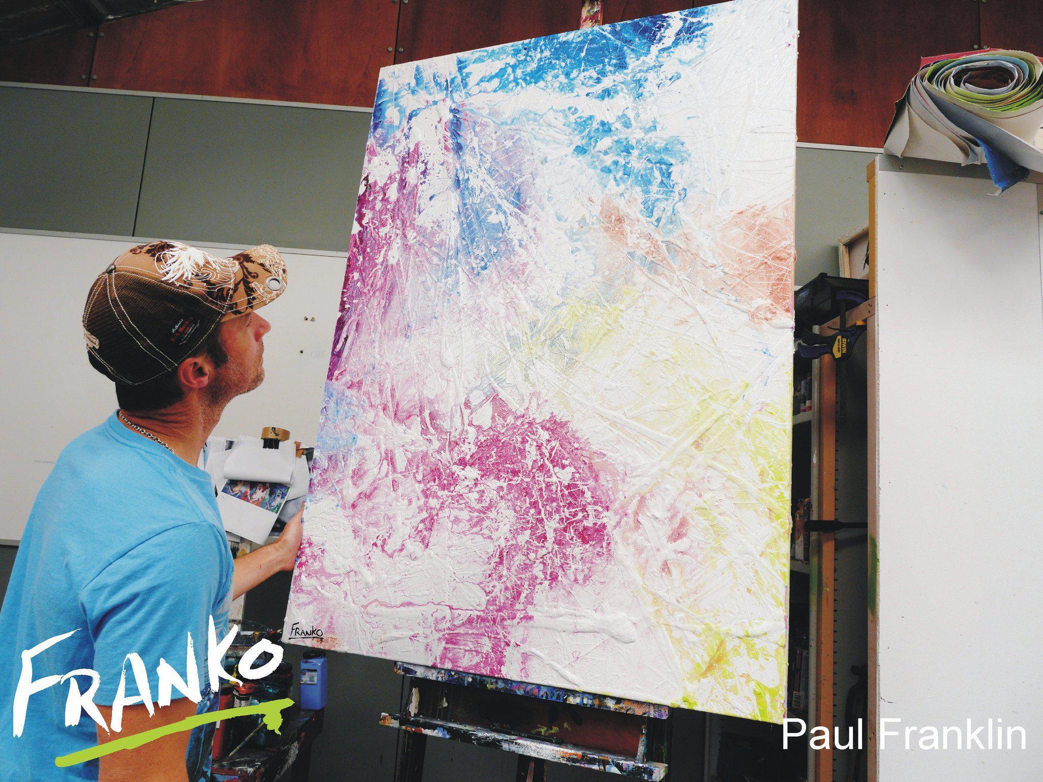 Always Love You 140cm x 100cm Colourful Abstract Painting (SOLD)-abstract-[Franko_Artist]-[The_Block]-[Dream_Homes]-[ideas]- [Grand_Designs]-Franklin Art Studio