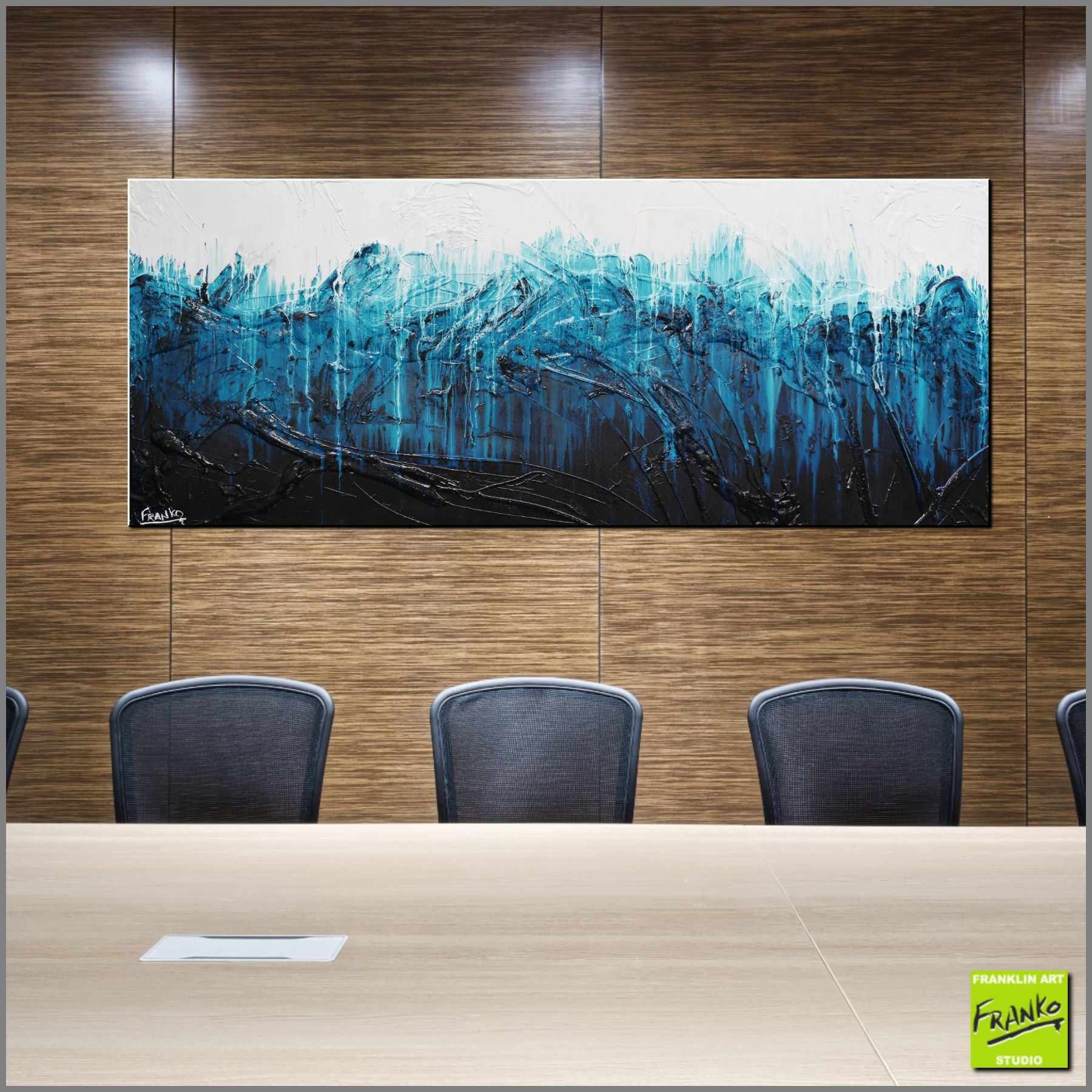 Aqua Impression 200cm x 80cm Blue White Textured Abstract Painting (SOLD)-Abstract-[Franko_Artist]-[Australian_artist]-[Gold_Coast]-[Brisbane]-[modern]-[contemporary]-[original]-[Large_artwork]-[The_Block]-[Dream_Homes]-[ideas]-[Grand_Designs]-[Art_Lover]-Franklin Art Studio