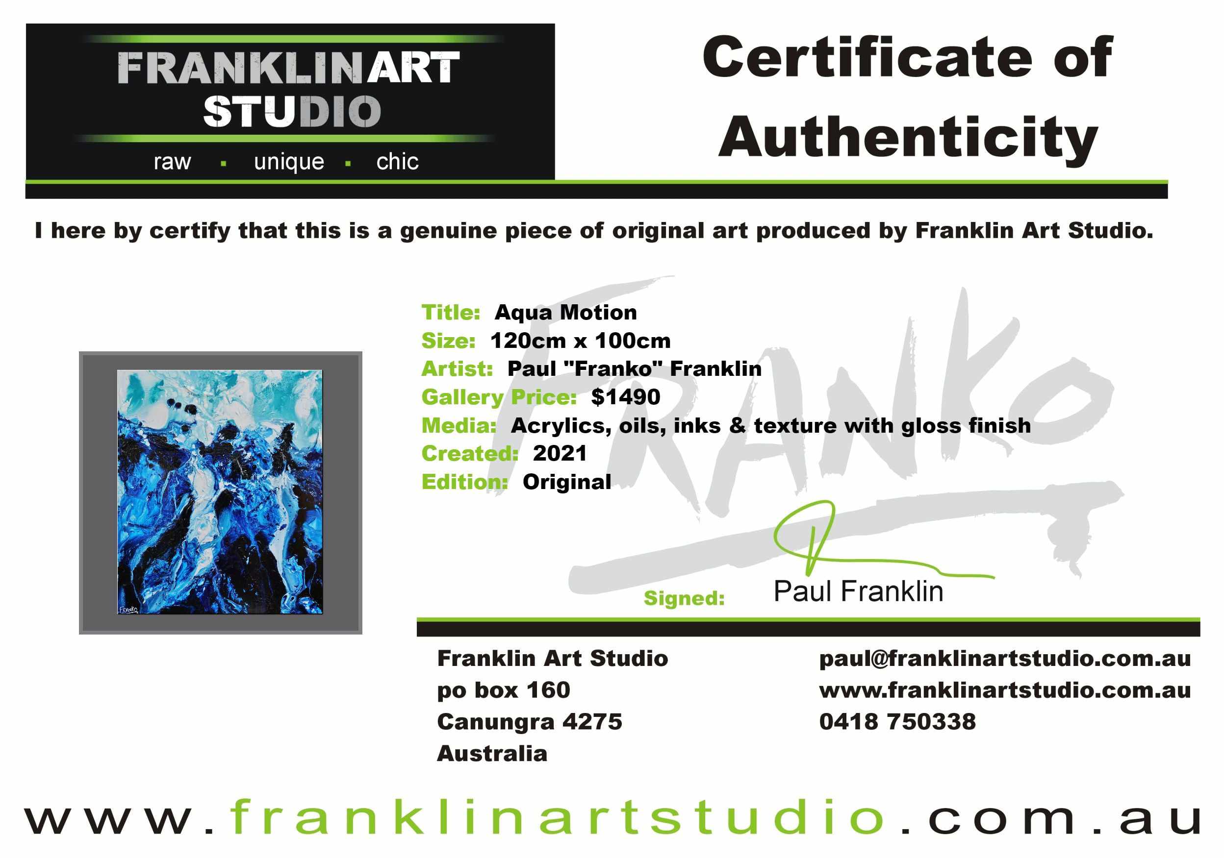 Aqua Motion 120cm x 100cm Blue White Textured Abstract Painting (SOLD)-Abstract-[Franko_Artist]-[The_Block]-[Dream_Homes]-[ideas]-[Grand_Designs]-[Art_Lover]-Franklin Art Studio