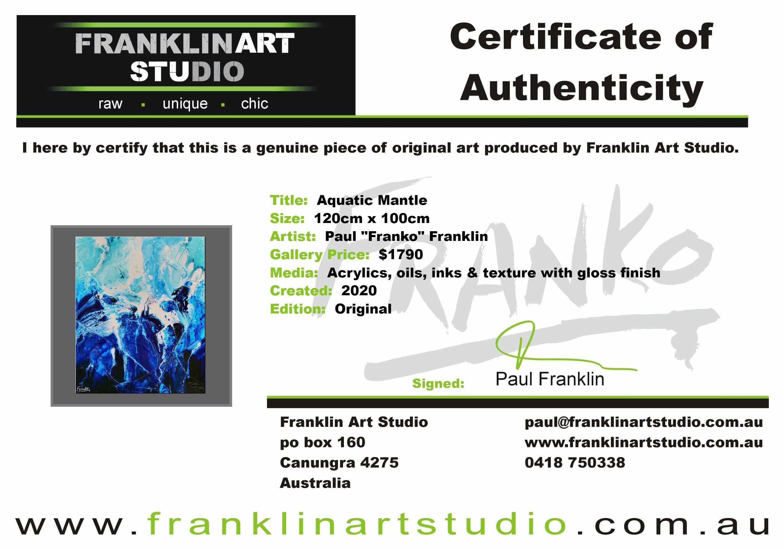 Aquatic Mantle 120cm x 100cm Blue White Textured Abstract Painting (SOLD)-Abstract-[Franko_Artist]-[The_Block]-[Dream_Homes]-[ideas]-[Grand_Designs]-[Art_Lover]-Franklin Art Studio