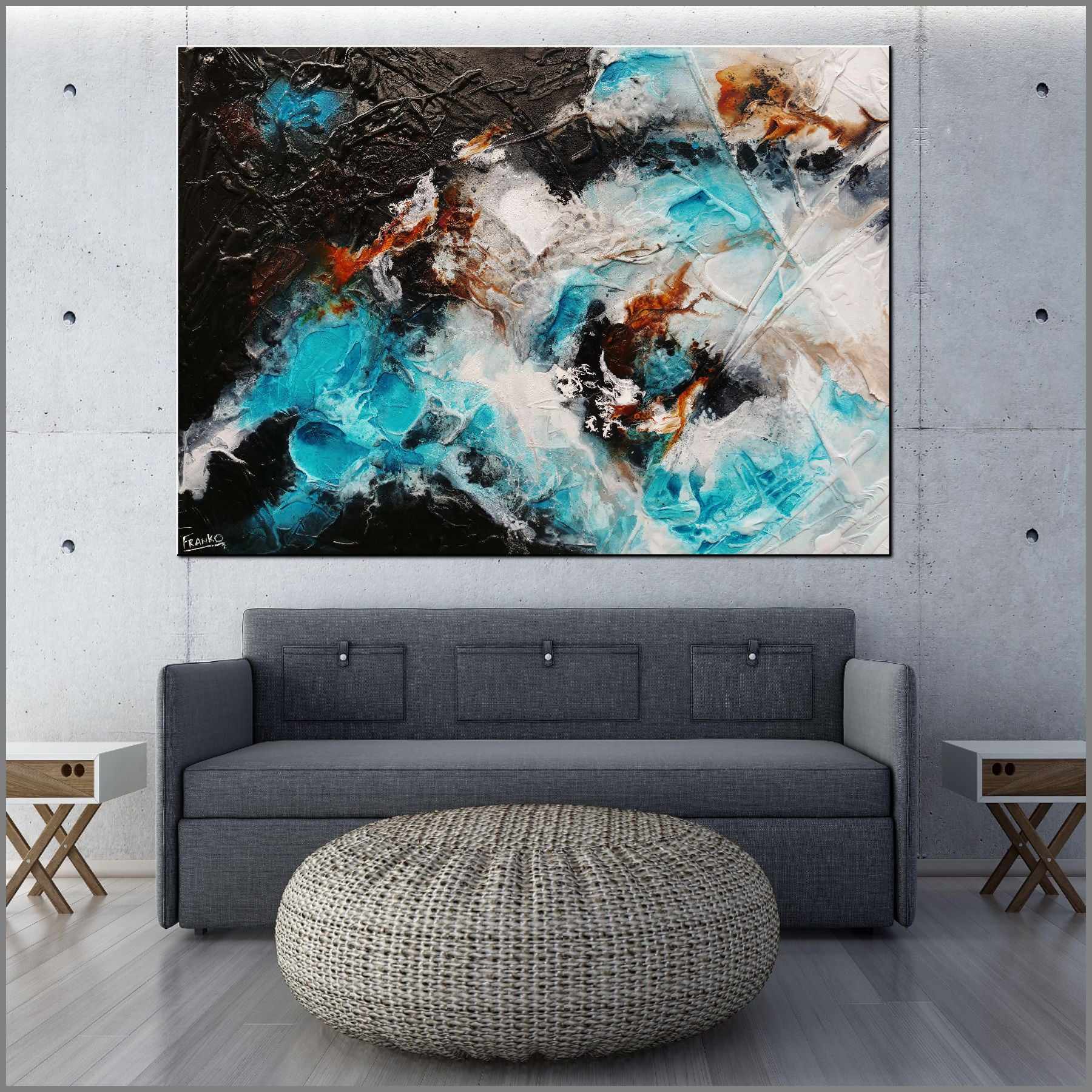 Aquatic Silk 140cm x 100cm Aqua Black Textured Abstract Painting (SOLD)-Abstract-[Franko_Artist]-[Australian_artist]-[Gold_Coast]-[Brisbane]-[modern]-[contemporary]-[original]-[Large_artwork]-[The_Block]-[Dream_Homes]-[ideas]-[Grand_Designs]-[Art_Lover]-Franklin Art Studio