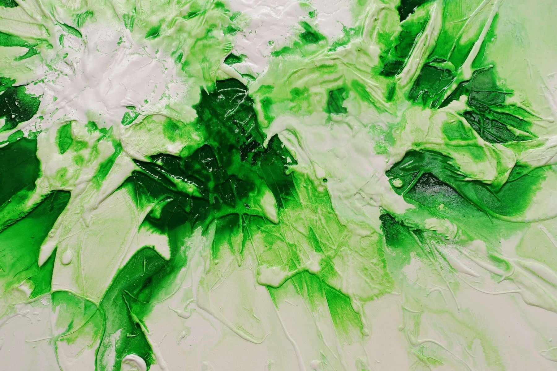 Atomic Lime 120cm x 120cm Lime Green Textured Abstract Painting (SOLD)