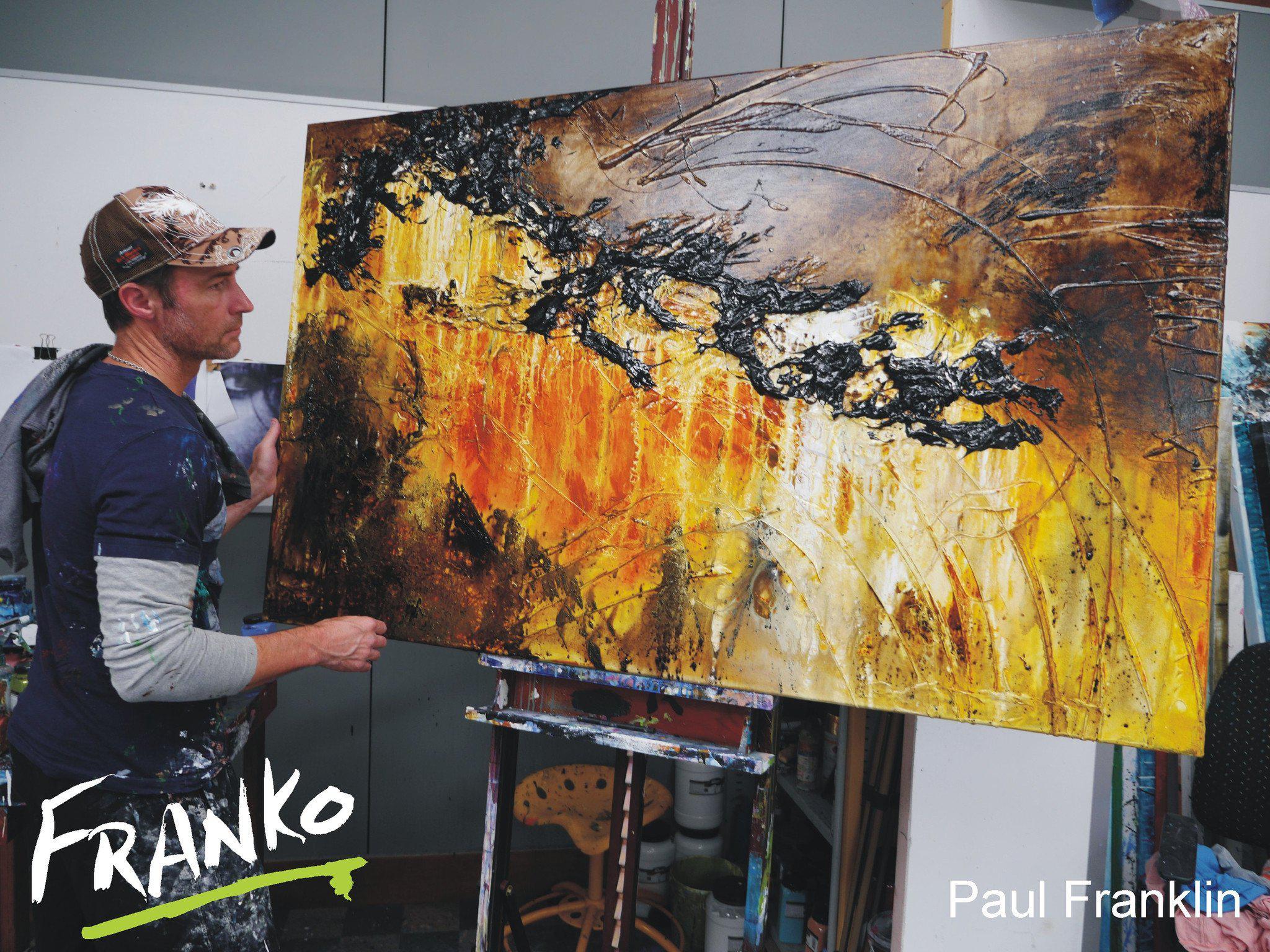 Australian Sienna Riot 160cm x 100cm Sienna Abstract Painting (SOLD)-abstract-[Franko_Artist]-[The_Block]-[Dream_Homes]-[ideas]- [Grand_Designs]-Franklin Art Studio