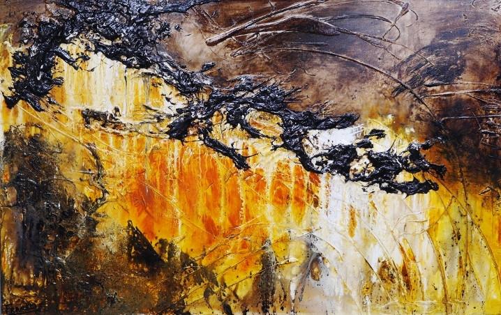Australian Sienna Riot 160cm x 100cm Sienna Abstract Painting (SOLD)-abstract-[Franko_Artist]-[Australian_artist]-[Gold_Coast]-[Brisbane]-[modern]-[contemporary]-[original]-[Large_artwork]-Franklin Art Studio