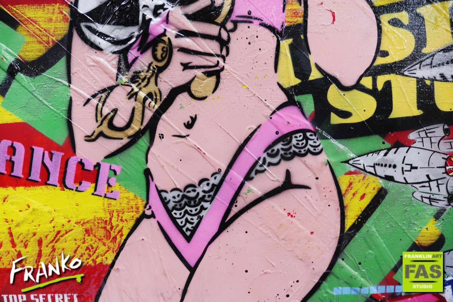 Barbarella - A New Beginning 140cm x 100cm Barbarella Pop Art Painting (SOLD)