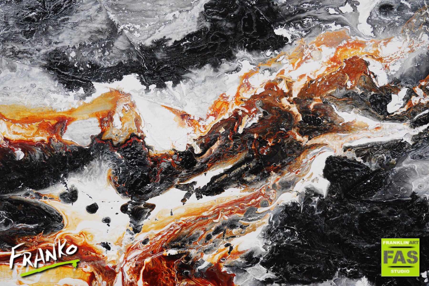 Be Inspired! Abstract Black Brown (SOLD)-abstract-[Franko_Artist]-[The_Block]-[Dream_Homes]-[ideas]- [Grand_Designs]-Franklin Art Studio