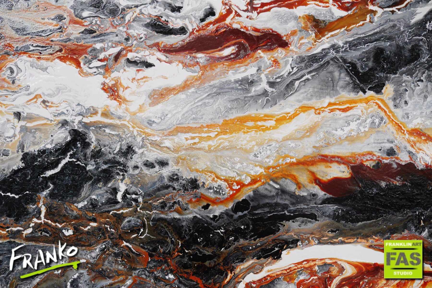 Be Inspired! Abstract Black Brown (SOLD)-abstract-[Franko_Artist]-[The_Block]-[Dream_Homes]-[ideas]-[Grand_Designs]-[Art_Lover]-Franklin Art Studio