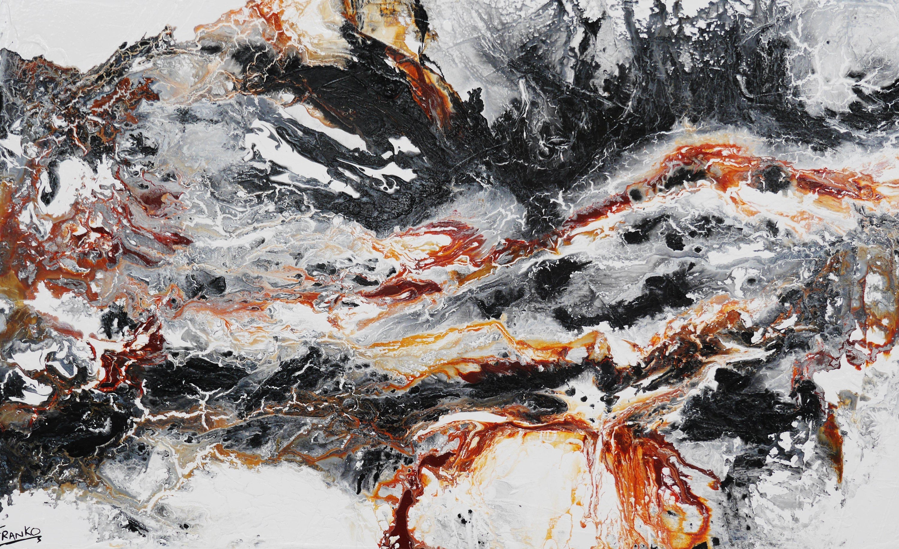 Be Inspired! Abstract Black Brown (SOLD)-abstract-[Franko_Artist]-[Australian_artist]-[Gold_Coast]-[Brisbane]-[modern]-[contemporary]-[original]-[Large_artwork]-Franklin Art Studio