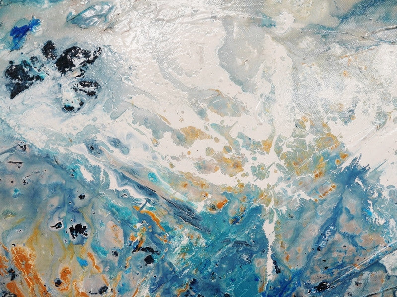Be Inspired! Abstract Blue Creme (SOLD)-abstract-[Franko_Artist]-[The_Block]-[Dream_Homes]-[ideas]- [Grand_Designs]-Franklin Art Studio