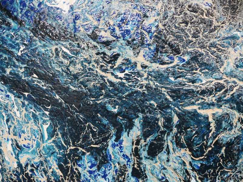 Be Inspired! Abstract Blue Creme (SOLD)-abstract-[Franko_Artist]-[The_Block]-[Dream_Homes]-[ideas]-[Grand_Designs]-[Art_Lover]-Franklin Art Studio