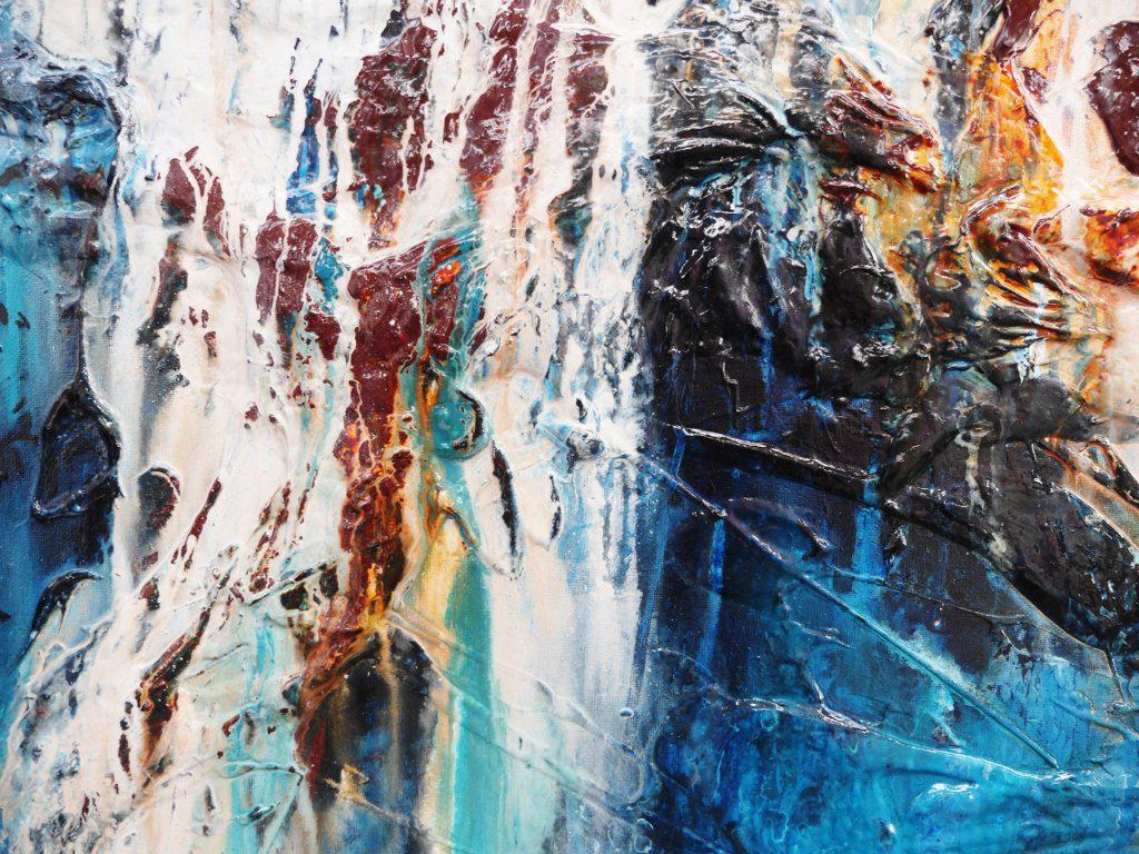 Be Inspired! Abstract Blue Rust (SOLD)-abstract-[Franko]-[Artist]-[Australia]-[Painting]-Franklin Art Studio