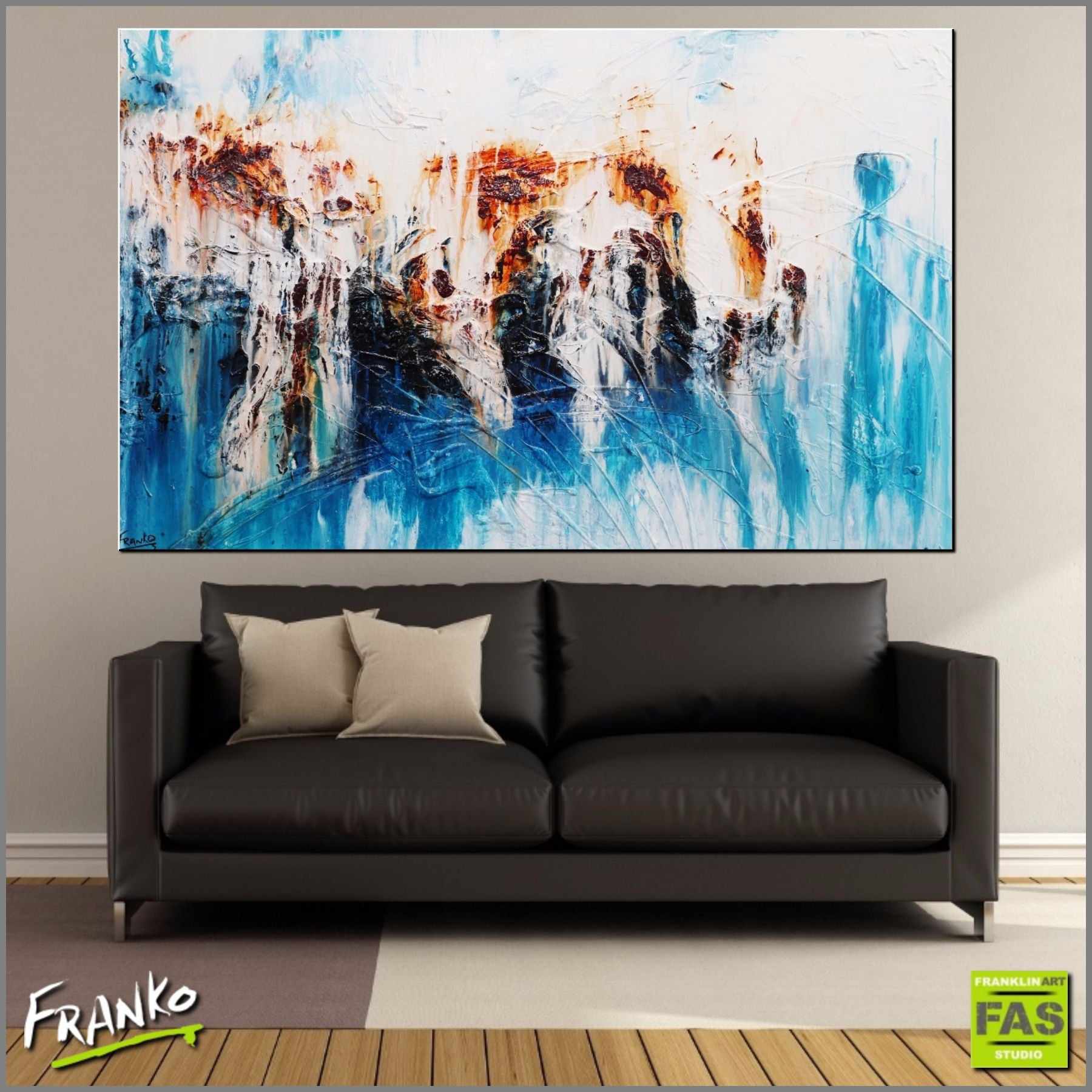 Be Inspired! Abstract Blue Rust (SOLD)-abstract-[Franko_Artist]-[Australian_artist]-[Gold_Coast]-[Brisbane]-[modern]-[contemporary]-[original]-[Large_artwork]-[The_Block]-[Dream_Homes]-[ideas]-[Grand_Designs]-[Art_Lover]-Franklin Art Studio