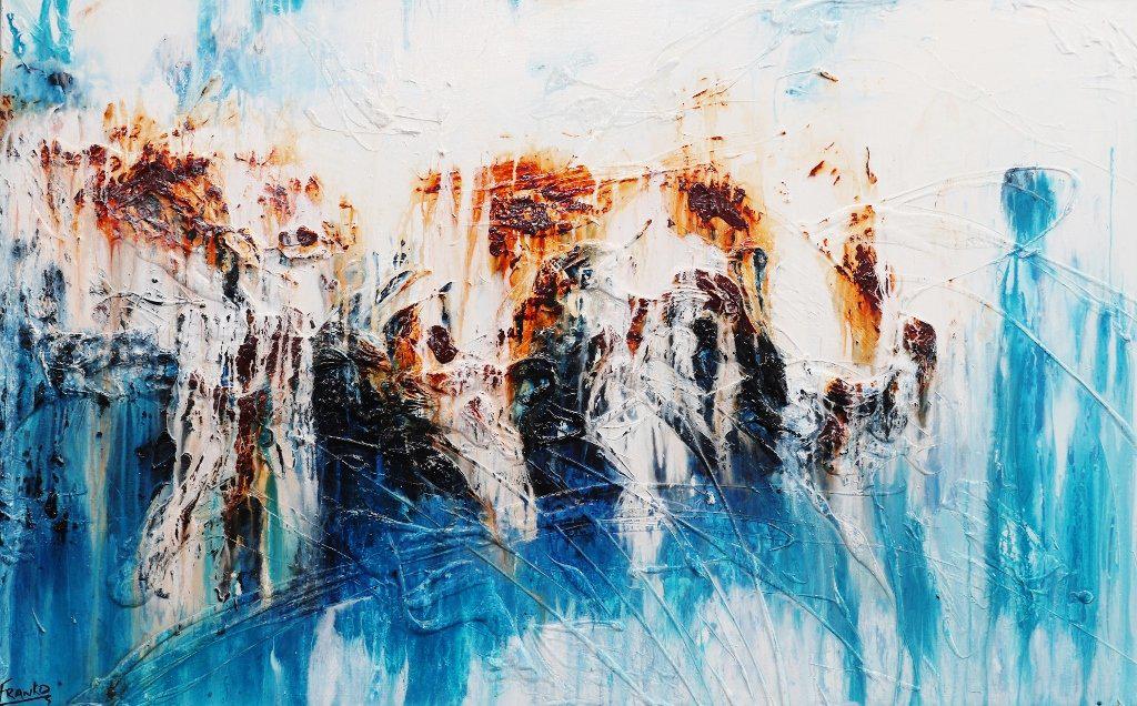Be Inspired! Abstract Blue Rust (SOLD)-abstract-[Franko_Artist]-[Australian_artist]-[Gold_Coast]-[Brisbane]-[modern]-[contemporary]-[original]-[Large_artwork]-Franklin Art Studio