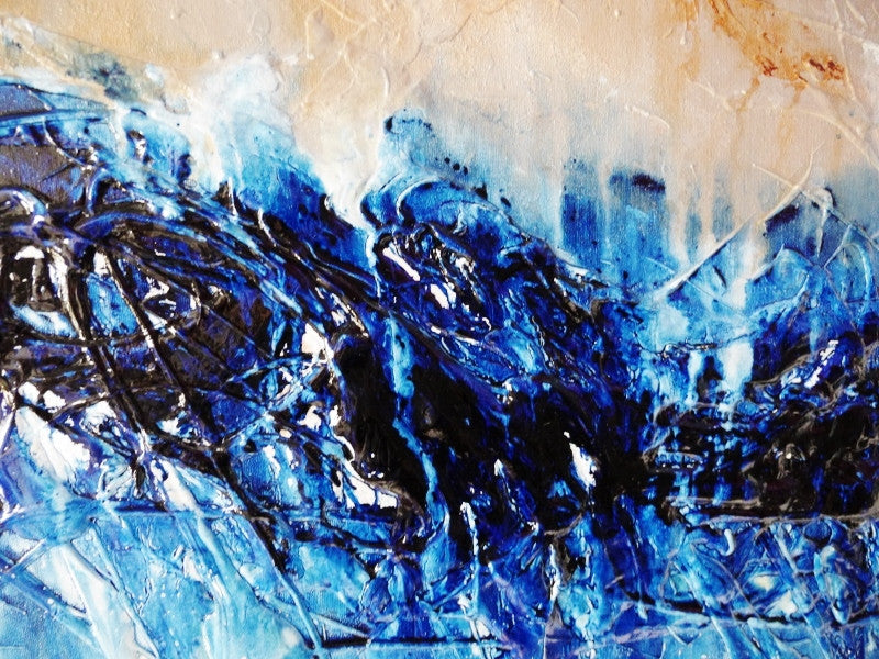 Be Inspired! Abstract Blue (SOLD)-abstract-[Franko]-[Artist]-[Australia]-[Painting]-Franklin Art Studio