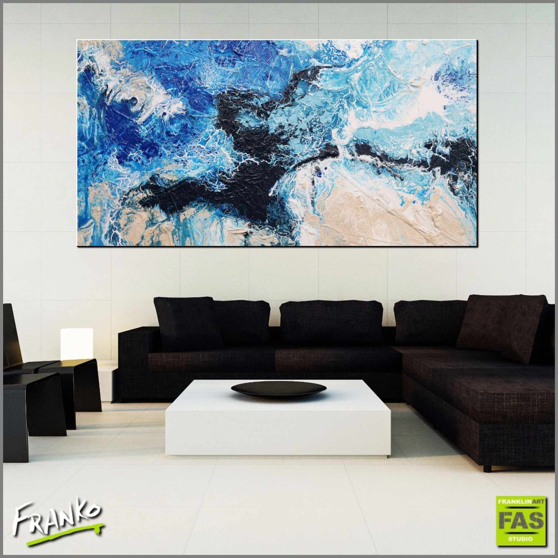Be Inspired! Abstract Blue (SOLD)-abstract-[Franko_Artist]-[Australian_artist]-[Gold_Coast]-[Brisbane]-[modern]-[contemporary]-[original]-[Large_artwork]-[The_Block]-[Dream_Homes]-[ideas]-[Grand_Designs]-[Art_Lover]-Franklin Art Studio
