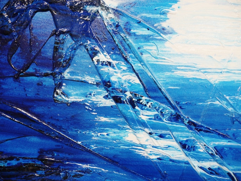 Be Inspired! Abstract Blue White (SOLD)-abstract-[Franko_Artist]-[The_Block]-[Dream_Homes]-[ideas]- [Grand_Designs]-Franklin Art Studio