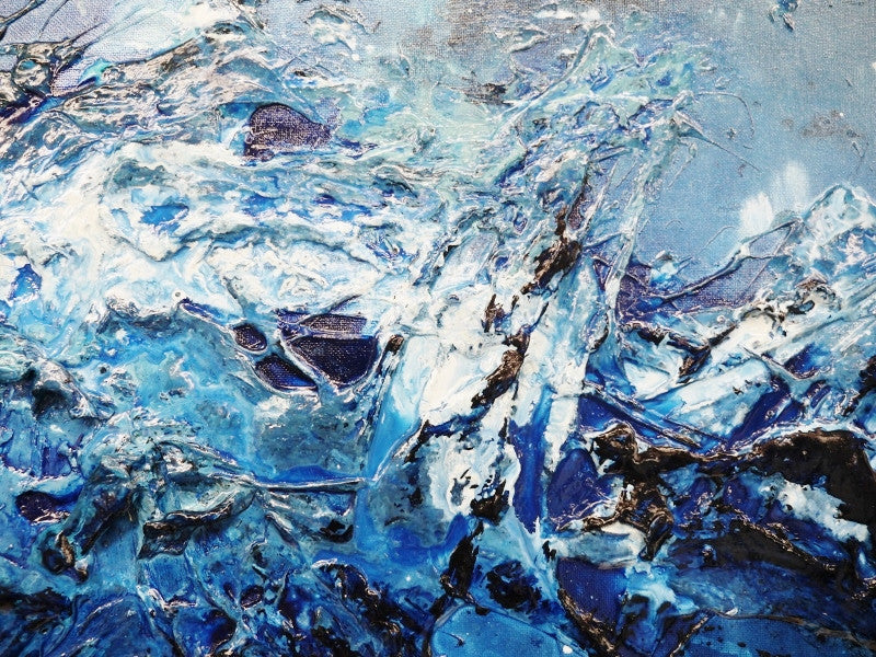 Be Inspired! Abstract Blue White (SOLD)-abstract-[Franko_Artist]-[The_Block]-[Dream_Homes]-[ideas]- [Grand_Designs]-Franklin Art Studio