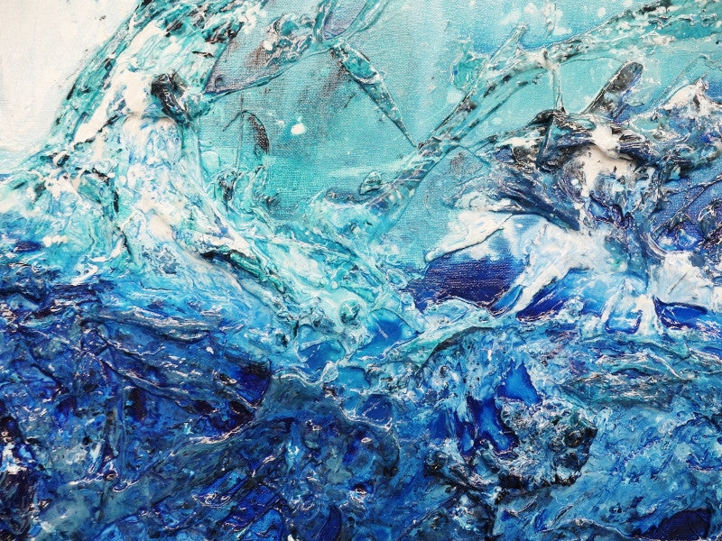 Be Inspired! Abstract Blue White (SOLD)-abstract-[Franko_Artist]-[The_Block]-[Dream_Homes]-[ideas]-[Grand_Designs]-[Art_Lover]-Franklin Art Studio