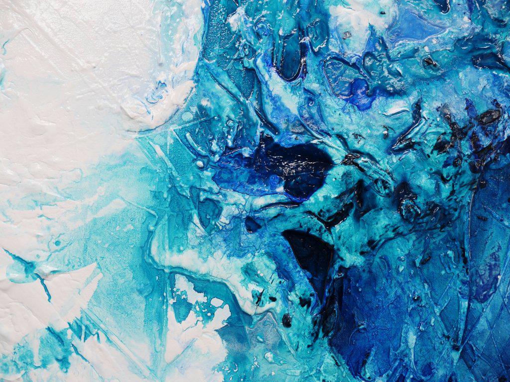 Be Inspired! Abstract Blue White (SOLD)-abstract-[Franko]-[Artist]-[Australia]-[Painting]-Franklin Art Studio
