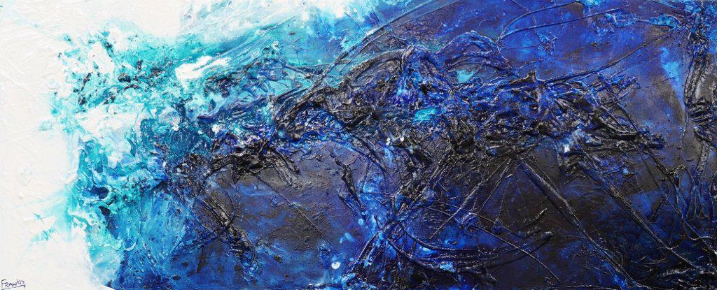 Be Inspired! Abstract Blue White (SOLD)-abstract-[Franko_Artist]-[Australian_artist]-[Gold_Coast]-[Brisbane]-[modern]-[contemporary]-[original]-[Large_artwork]-Franklin Art Studio