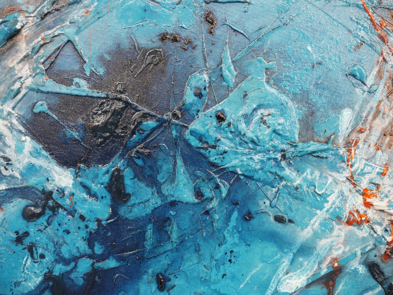 Be Inspired! Abstract Blue and Orange (SOLD)-abstract-[Franko_Artist]-[The_Block]-[Dream_Homes]-[ideas]-[Grand_Designs]-[Art_Lover]-Franklin Art Studio