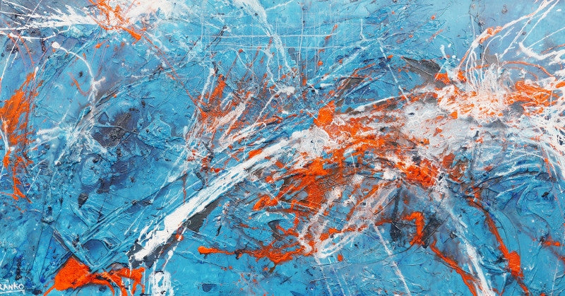 Be Inspired! Abstract Blue and Orange (SOLD)-abstract-[Franko_Artist]-[Australian_artist]-[Gold_Coast]-[Brisbane]-[modern]-[contemporary]-[original]-[Large_artwork]-Franklin Art Studio