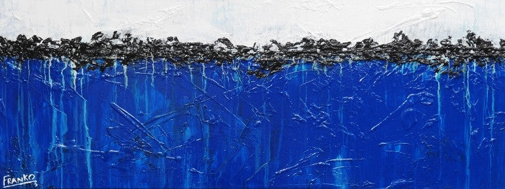 Be Inspired! Abstract Blue and white (SOLD)-abstract-[Franko_Artist]-[Australian_artist]-[Gold_Coast]-[Brisbane]-[modern]-[contemporary]-[original]-[Large_artwork]-Franklin Art Studio