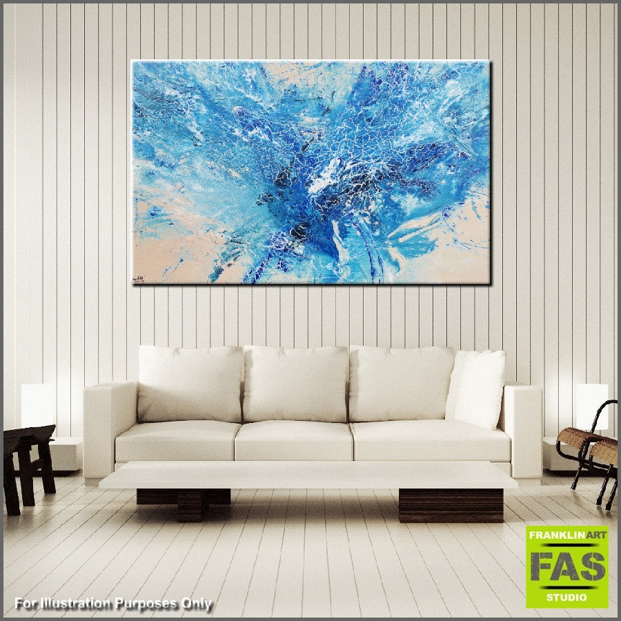 Be Inspired! Abstract Blue cream Splash (SOLD)-Abstract-[Franko_Artist]-[Australian_artist]-[Gold_Coast]-[Brisbane]-[modern]-[contemporary]-[original]-[Large_artwork]-[The_Block]-[Dream_Homes]-[ideas]-[Grand_Designs]-[Art_Lover]-Franklin Art Studio