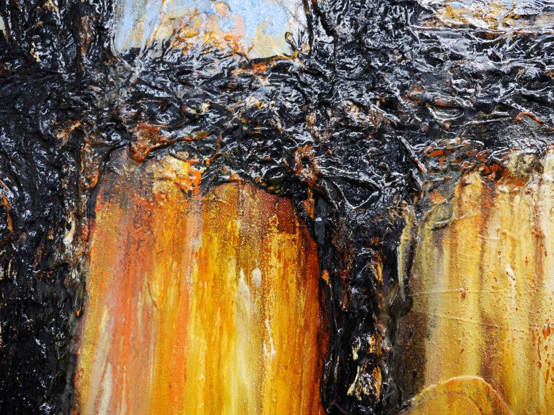 Be Inspired! Abstract Blue orange (SOLD)-abstract-[Franko_Artist]-[The_Block]-[Dream_Homes]-[ideas]- [Grand_Designs]-Franklin Art Studio