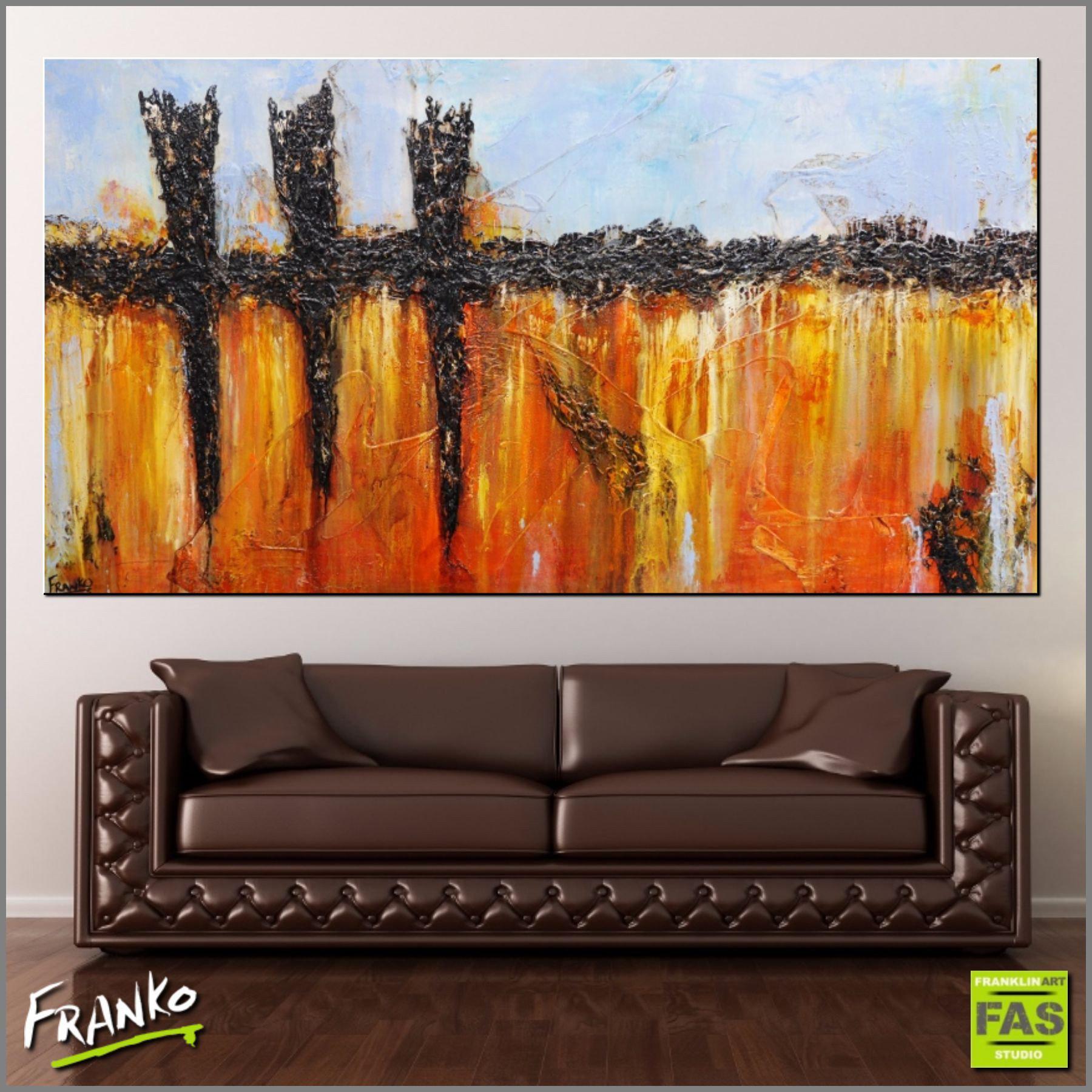 Be Inspired! Abstract Blue orange (SOLD)-abstract-[Franko_Artist]-[Australian_artist]-[Gold_Coast]-[Brisbane]-[modern]-[contemporary]-[original]-[Large_artwork]-[The_Block]-[Dream_Homes]-[ideas]-[Grand_Designs]-[Art_Lover]-Franklin Art Studio
