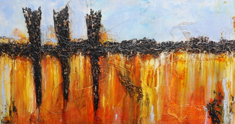 Be Inspired! Abstract Blue orange (SOLD)-abstract-[Franko_Artist]-[Australian_artist]-[Gold_Coast]-[Brisbane]-[modern]-[contemporary]-[original]-[Large_artwork]-Franklin Art Studio