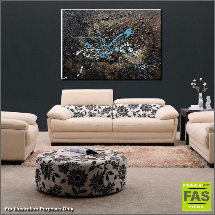 Be Inspired! Abstract Brown Teal White (SOLD)-Abstract-[Franko_Artist]-[Australian_artist]-[Gold_Coast]-[Brisbane]-[modern]-[contemporary]-[original]-[Large_artwork]-[The_Block]-[Dream_Homes]-[ideas]-[Grand_Designs]-[Art_Lover]-Franklin Art Studio