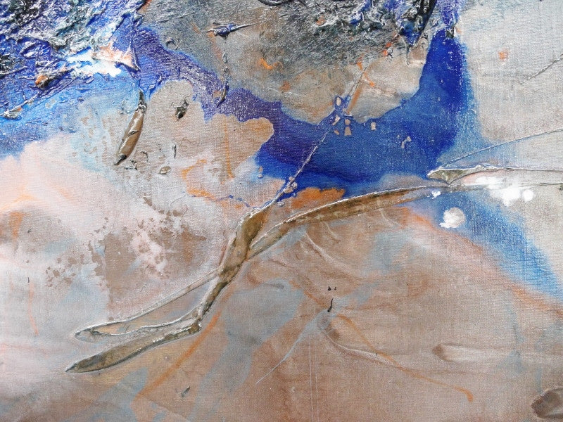 Be Inspired! Abstract Brown, blue and orange (SOLD)-abstract-[Franko]-[Artist]-[Australia]-[Painting]-Franklin Art Studio