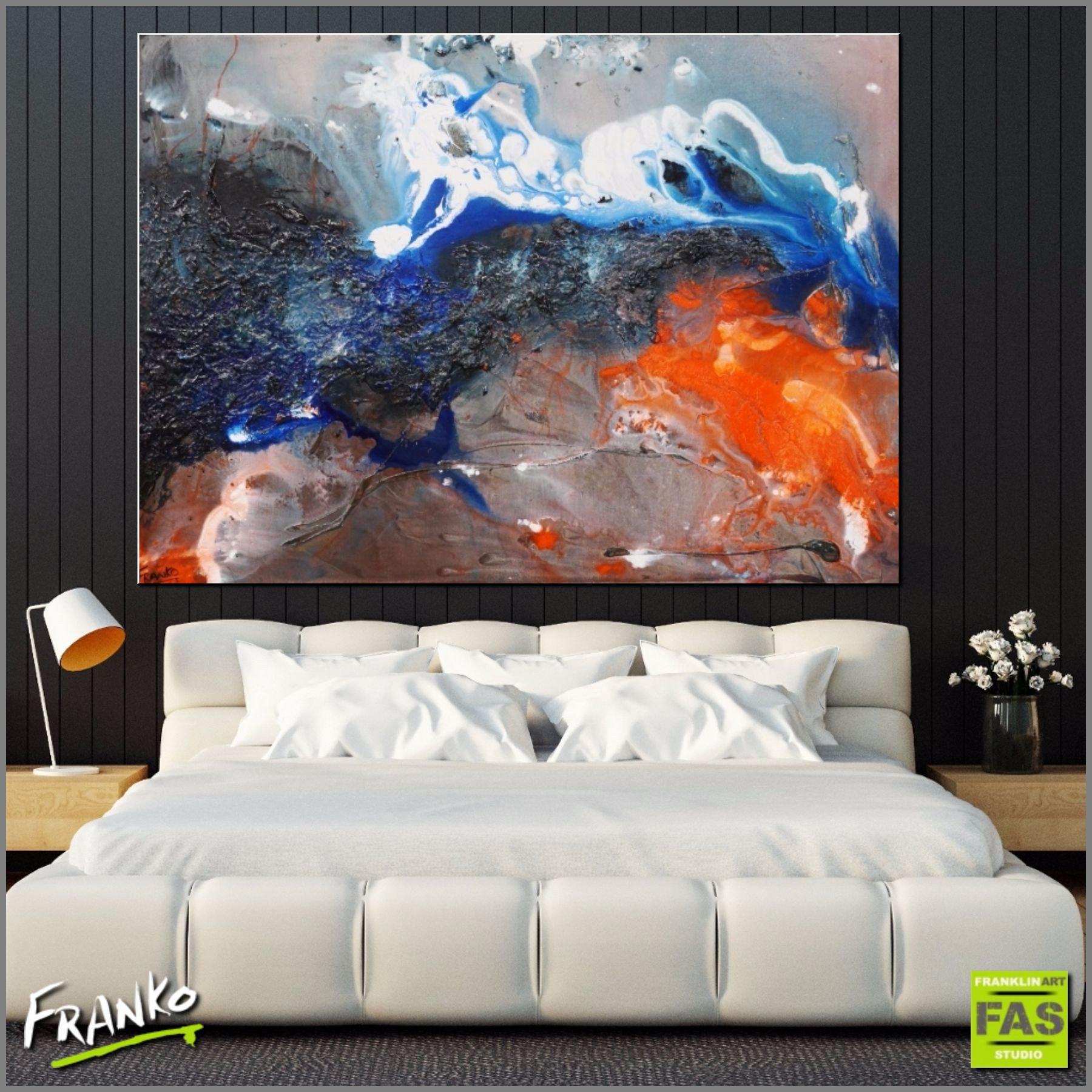 Be Inspired! Abstract Brown, blue and orange (SOLD)-abstract-[Franko_Artist]-[Australian_artist]-[Gold_Coast]-[Brisbane]-[modern]-[contemporary]-[original]-[Large_artwork]-[The_Block]-[Dream_Homes]-[ideas]-[Grand_Designs]-[Art_Lover]-Franklin Art Studio