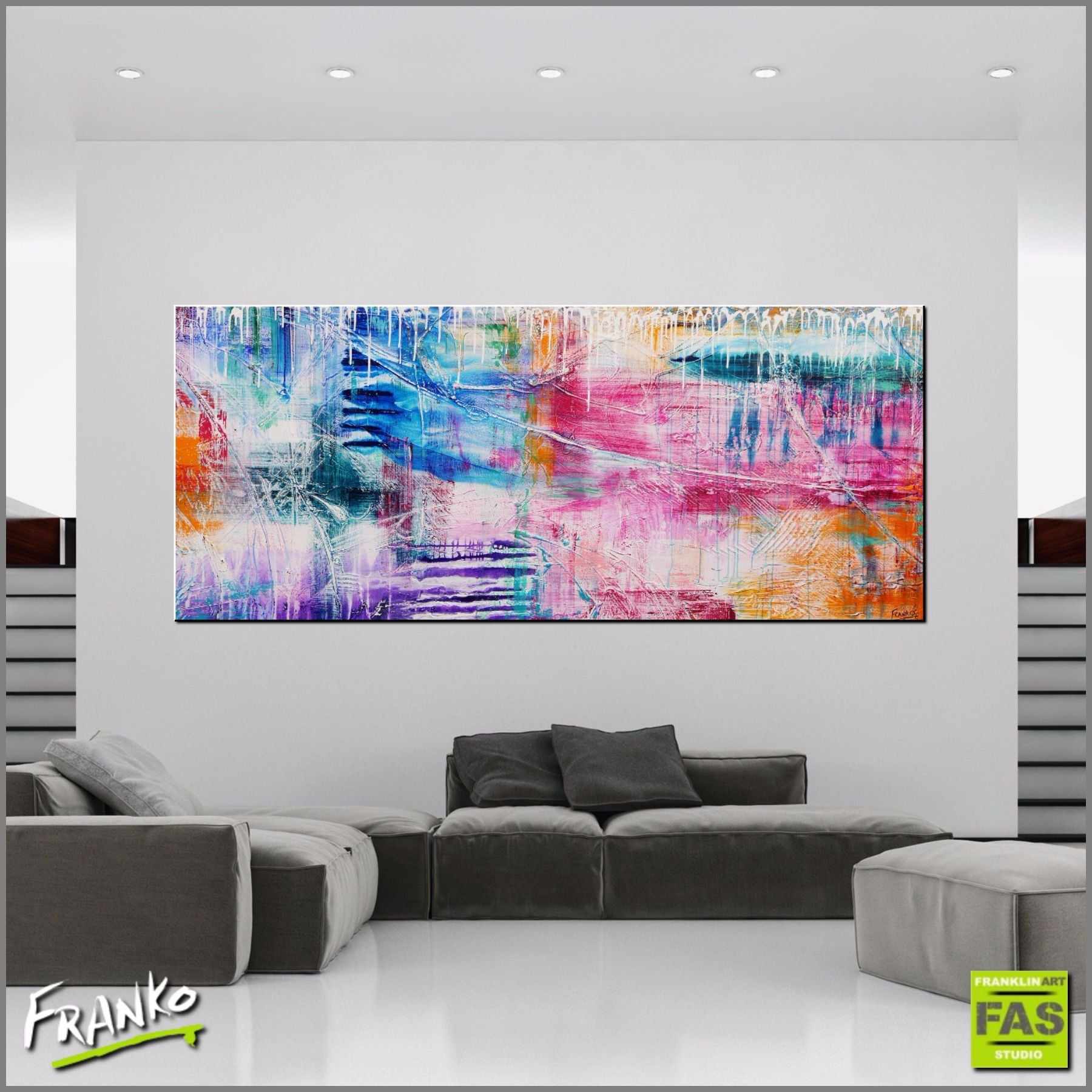 Be Inspired! Abstract Colourful (SOLD)-abstract-[Franko_Artist]-[Australian_artist]-[Gold_Coast]-[Brisbane]-[modern]-[contemporary]-[original]-[Large_artwork]-[The_Block]-[Dream_Homes]-[ideas]-[Grand_Designs]-[Art_Lover]-Franklin Art Studio