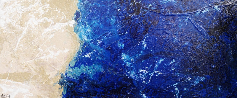Be Inspired! Abstract Creme and Blue (SOLD)-abstract-[Franko_Artist]-[Australian_artist]-[Gold_Coast]-[Brisbane]-[modern]-[contemporary]-[original]-[Large_artwork]-Franklin Art Studio