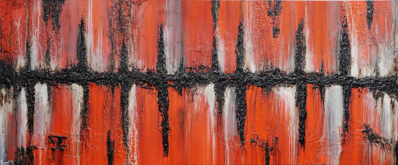Be Inspired! Abstract Orange (SOLD)-Abstract-[Franko_Artist]-[Australian_artist]-[Gold_Coast]-[Brisbane]-[modern]-[contemporary]-[original]-[Large_artwork]-Franklin Art Studio