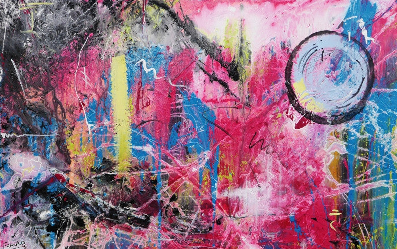 Be Inspired! Abstract Pink Blue Pastel (SOLD)-Abstract-[Franko_Artist]-[Australian_artist]-[Gold_Coast]-[Brisbane]-[modern]-[contemporary]-[original]-[Large_artwork]-Franklin Art Studio