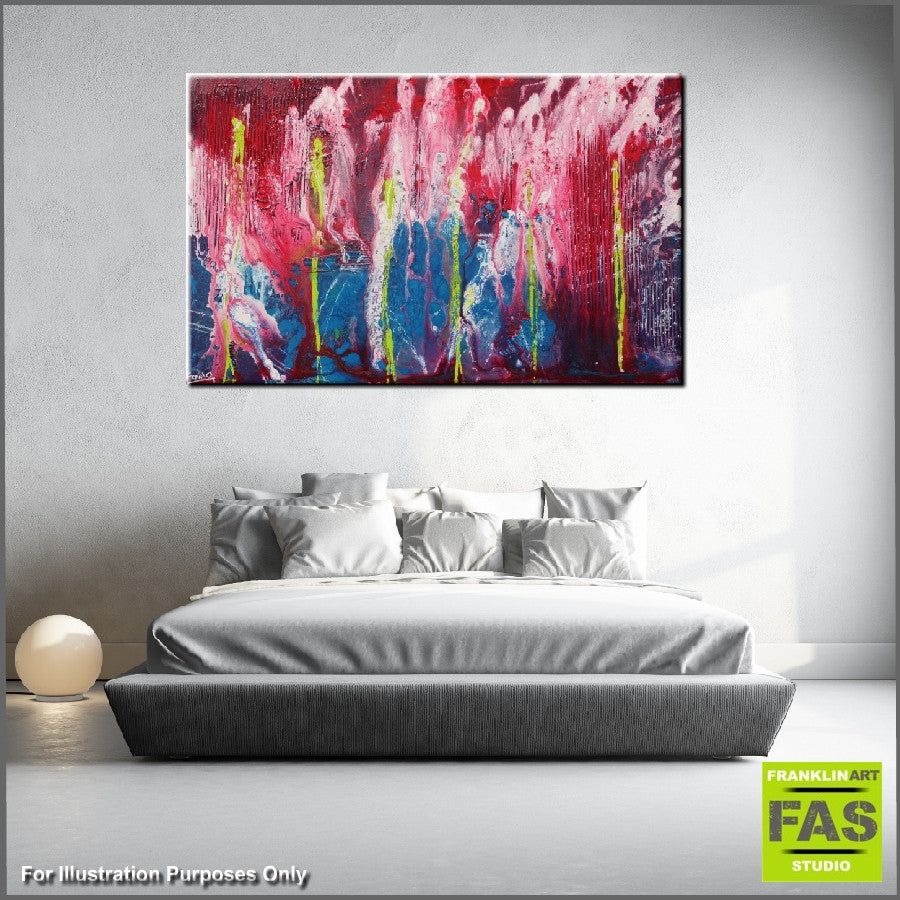 Be Inspired! Abstract Pink Blue (SOLD)-Abstract-[Franko_Artist]-[Australian_artist]-[Gold_Coast]-[Brisbane]-[modern]-[contemporary]-[original]-[Large_artwork]-[The_Block]-[Dream_Homes]-[ideas]-[Grand_Designs]-[Art_Lover]-Franklin Art Studio