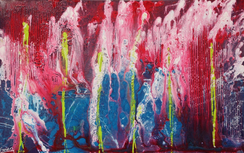 Be Inspired! Abstract Pink Blue (SOLD)-Abstract-[Franko_Artist]-[Australian_artist]-[Gold_Coast]-[Brisbane]-[modern]-[contemporary]-[original]-[Large_artwork]-Franklin Art Studio